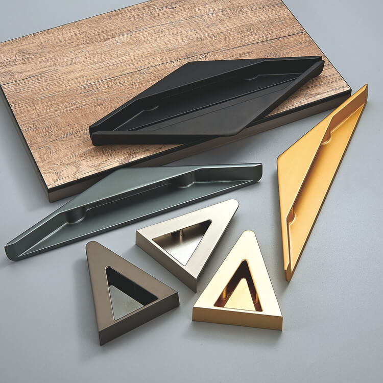 TRIANGLE RECESSED CABINET HANDLE
